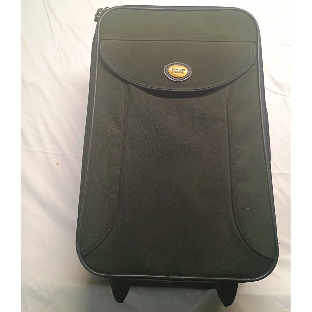 American Tourister 23-25in Green Nylon Soft Suitcase w/ Wheels, MPN 412